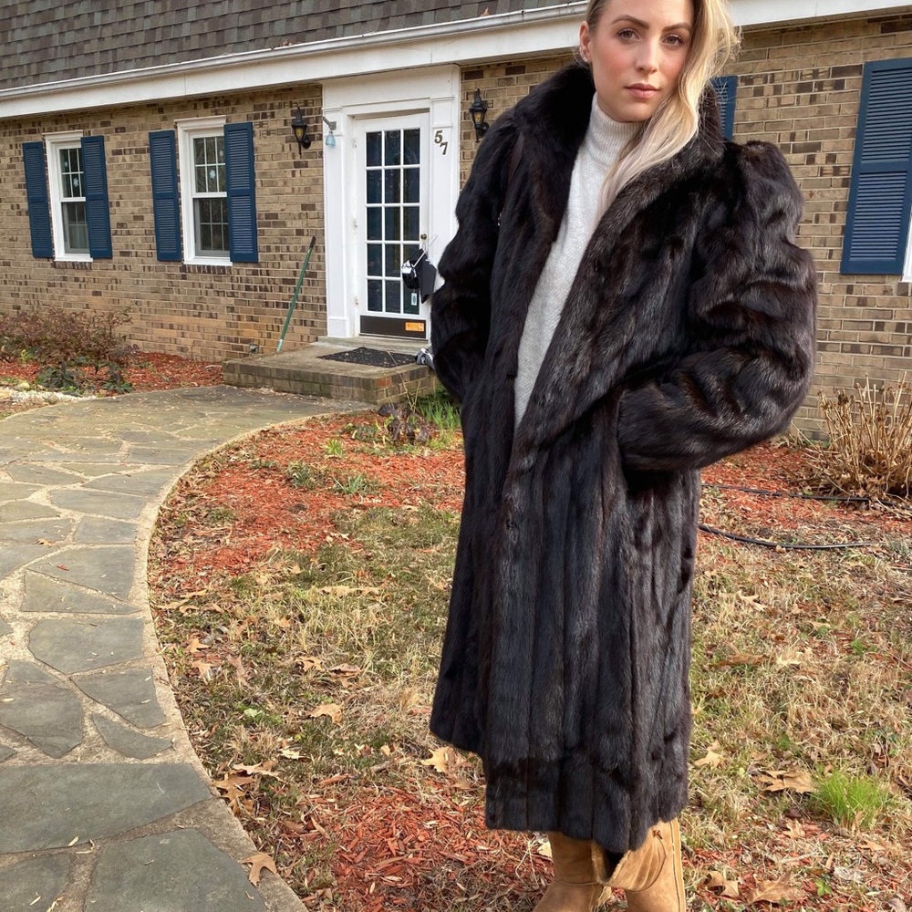 VINTAGE REAL FUR COAT Maison Mendessolle